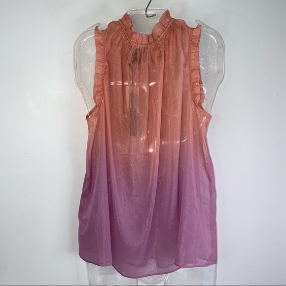 NEW Maison Cinqo 500 Ombre Sheer Blouse Top Size S - Picture 3 of 8